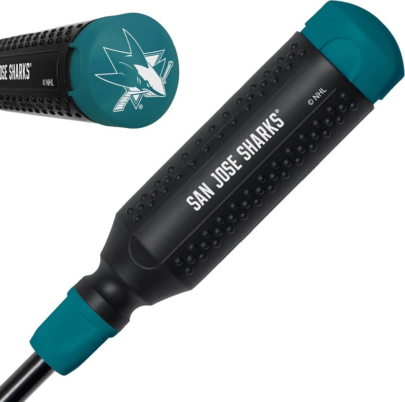 Megapro ® NHL® Team Edition Multi-bit Screwdriver | Officially Licensed NHL® Gear | Durable, Ergonomic, Pro-Grade Screwdriver (San Jose Sharks®) - Image 1